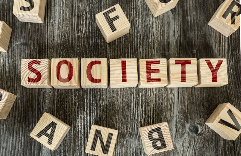 Wooden blocks with letter placed on a table