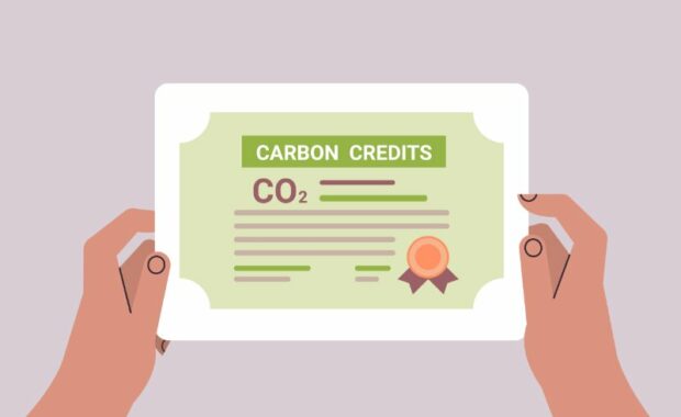 An illustration of Carbon Credits