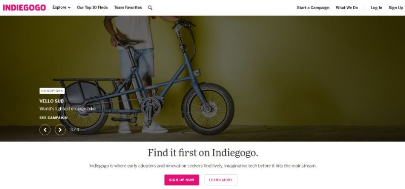 Indiegogo Website