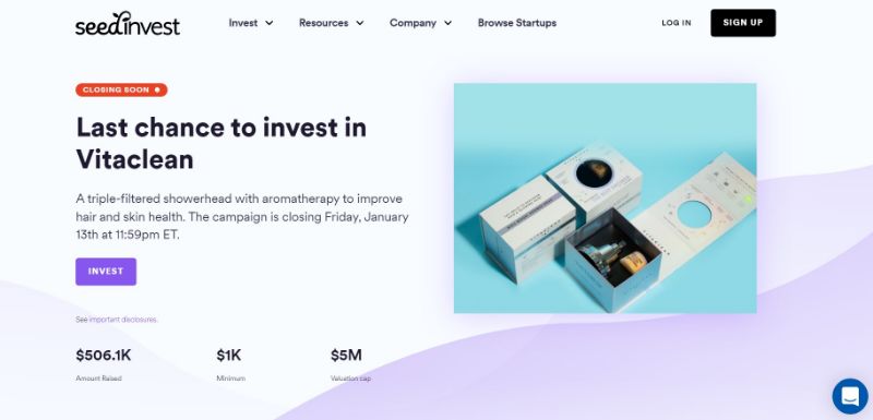 SeedInvest Website