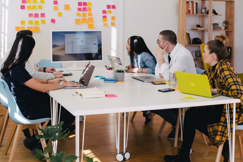 Employees on a Meeting