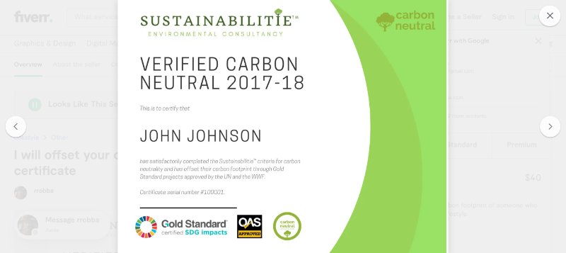 carbon neutral