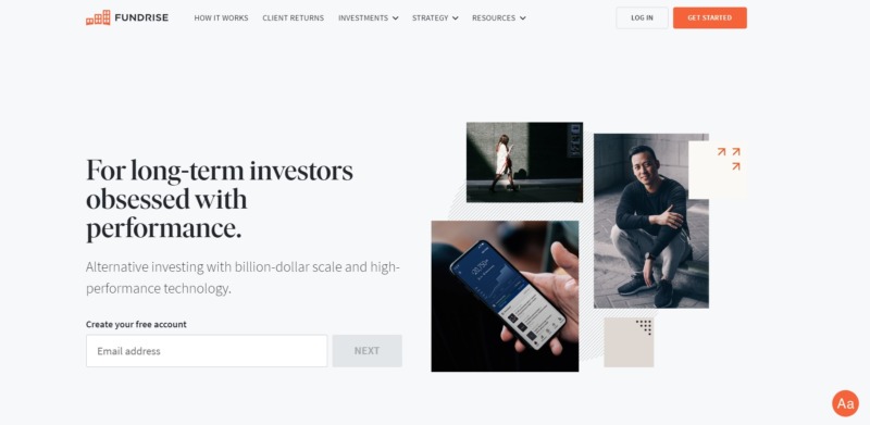 Fundrise Homepage