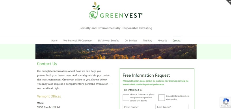 Greenvest Homepage