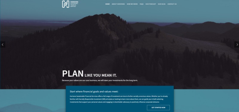 Horizon Sustainable Financial Services Homepage