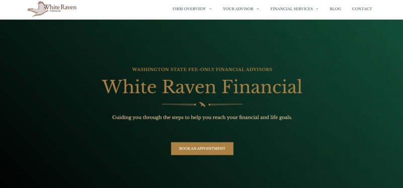 White Raven Financial Homepage