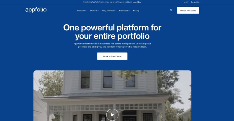 AppFolio Landing Page