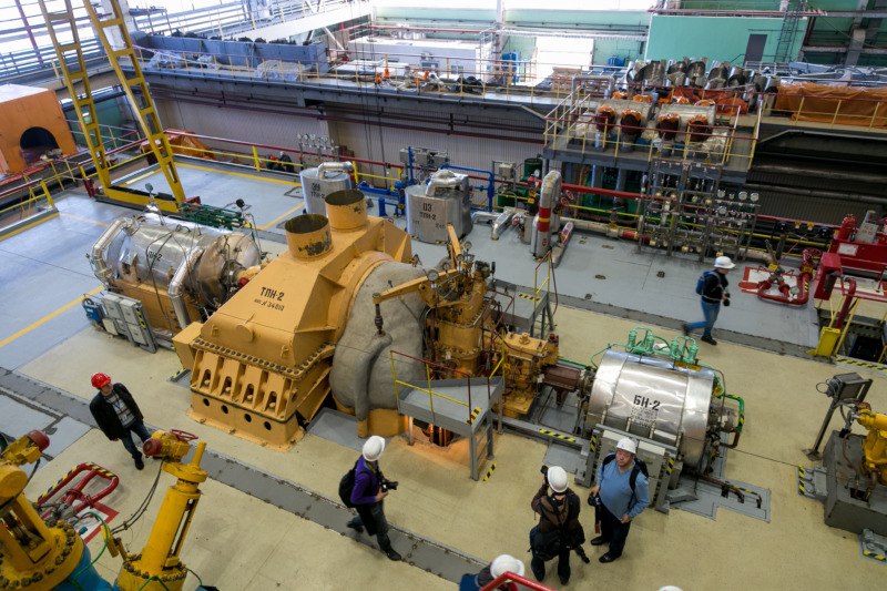 The machinery room of fifth power unit of the Novovoronezh Nuclear Power Plant. Blog tour to Nuclear Power Plant