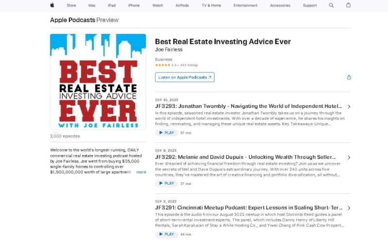 Best Real Estate Investing Advice Ever Show Page