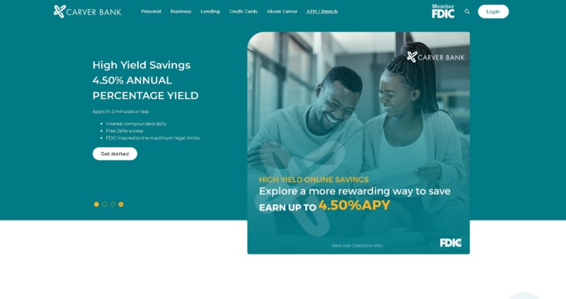Carver Federal Savings Bank Homepage