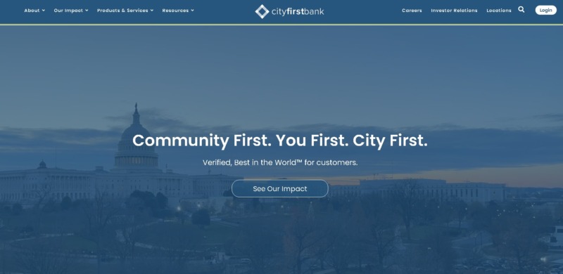 City First Bank Homepage