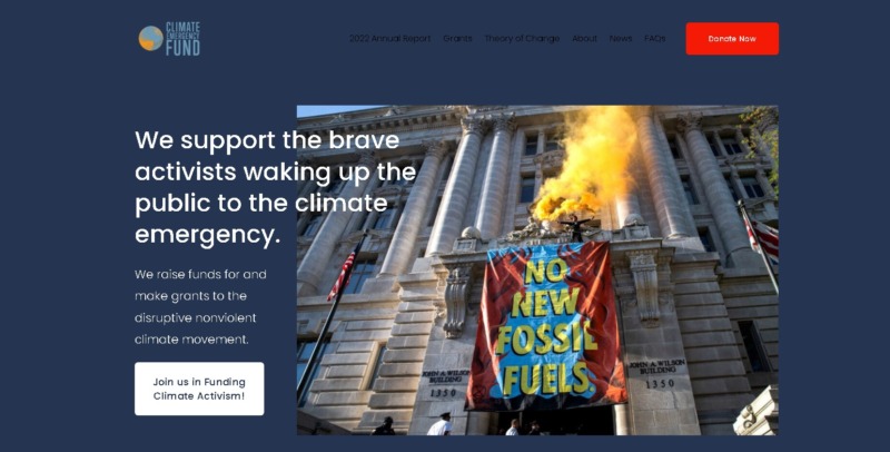 Climate Emergency Fund Website