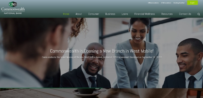 Commonwealth National Bank Homepage