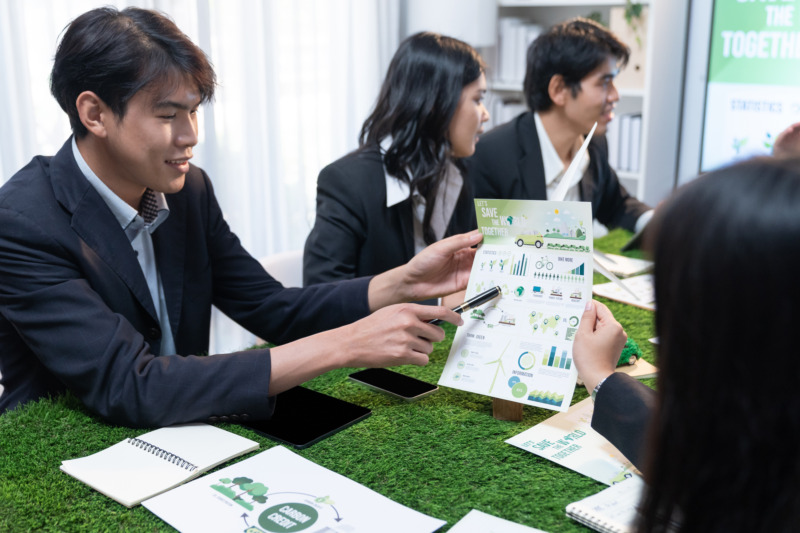 Environmental Workers on a meeting