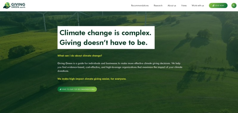 Giving Green Website