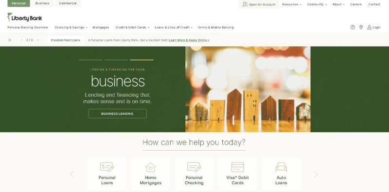 Liberty Bank and Trust Homepage