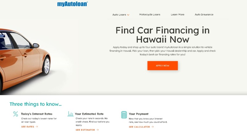 Find Car Financing in Hawaii with MyAutoLoan