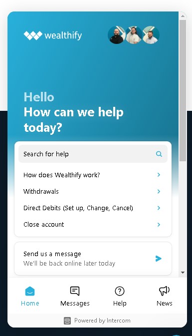 Wealthify Customer Support