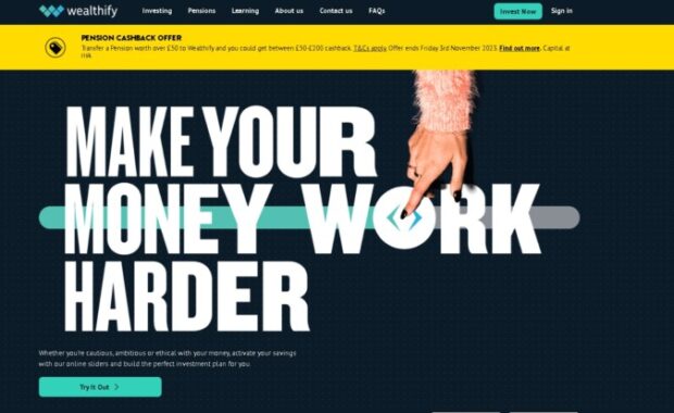 Wealthify Landing Page