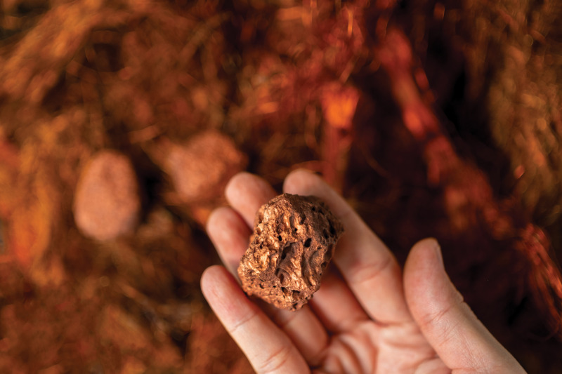 Man holding a copper