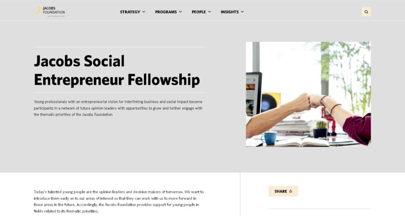 Jacobs Social Entrepreneur Fellowship Homepage