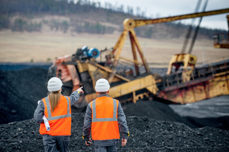 Two mining workers