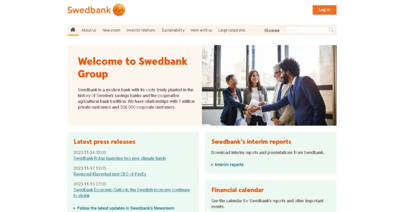 Swedbank Homepage