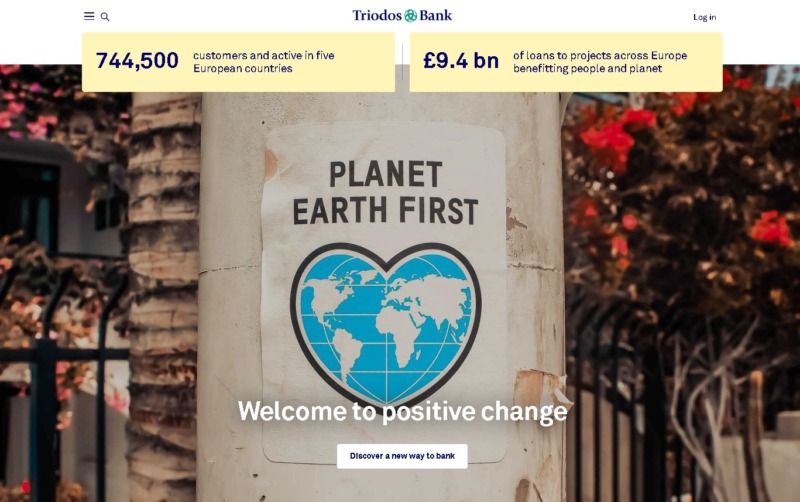 Triodos Bank Homepage