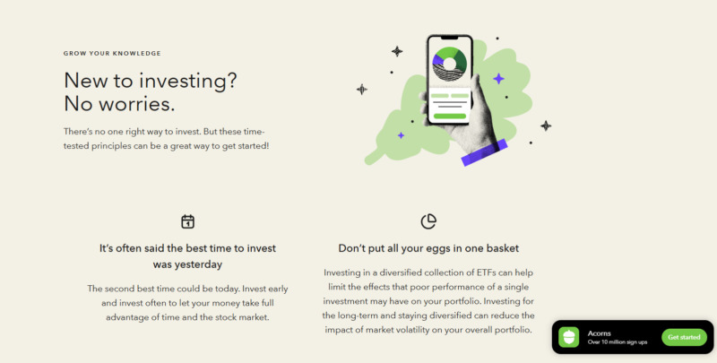 Acorns Investing Guide Feature