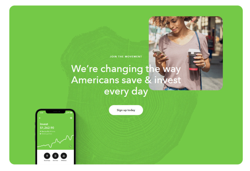 Acorns Easy Sign-up