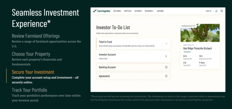 FarmTogether Seamless Investment Feature